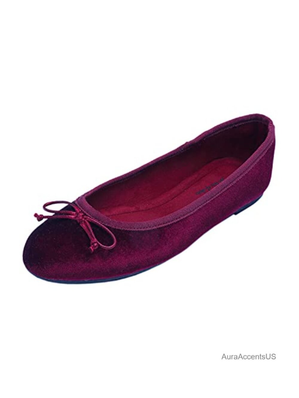 Women's Memory Foam Cushioned Faux Suede Ballet Flats Comfortable Pull-On
